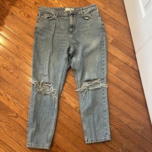 Top Shop Mom Maternity Jeans Waist 36 Length 30 baggy fit